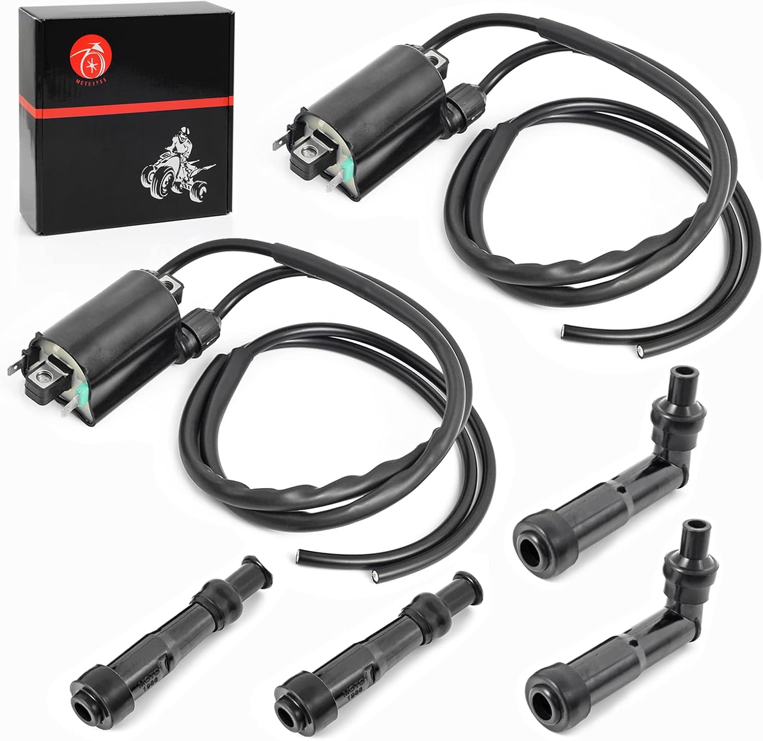 MOTO1988 Ignition Coil Pack R+L For Honda Nighthawk 750 CB750 1991-2003
