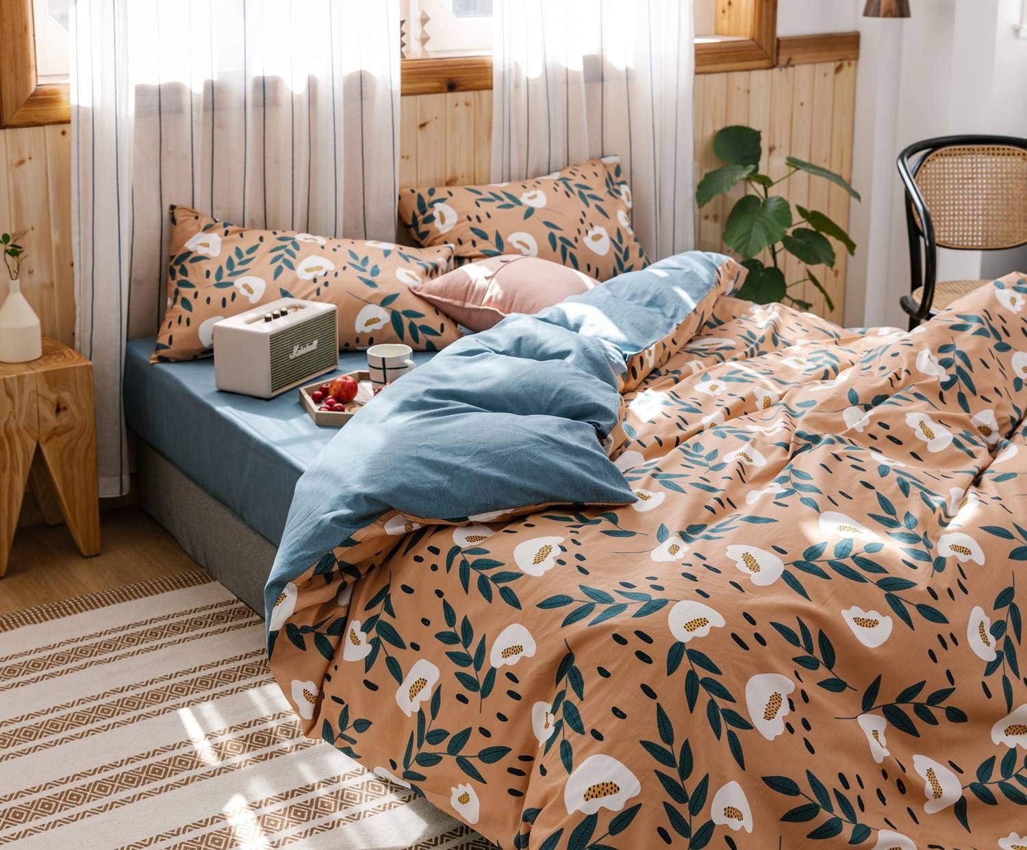 ❤ Crazy Deals HoneiLife Cotton Duvet Cover King Size Floral Comforter Cover, Soft and Breathable Wildflower Bedding Set with Zipper Closure & Corner Ties, 3pcs(1Duvet Cover+2 Pillow Case)-,Gold Ingots Orange Flash Sale Buy 1 get 1 HoneiLife Cotton Duvet Cover King Size Floral Comforter Cover, Soft and Breathable Wildflower Bedding Set with Zipper Closure & Corner Ties, 3pcs(1Duvet Cover+2 Pillow Case)-,Gold Ingots Orange