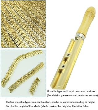 Hot Press Machine Hot Foil Copper DIY Brass Letter Hot Foil Hot Stamping Machine(Card slot)