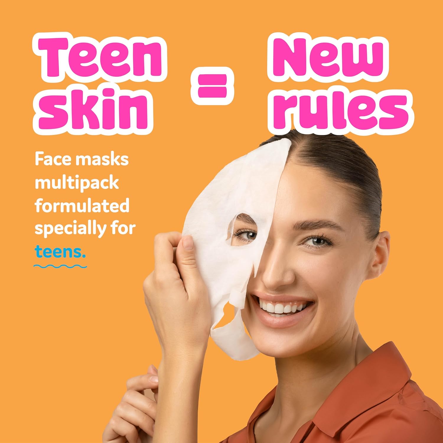 BeYoutiful 10 Face Mask Gift Set for Kids and Teens, Easter Basket Stuffers, 10 Hydrating Sheet Masks in a Gift Box, for Sleepovers Spa Nights, Vegan Skincare, Easter Gifts for Kids - Image 3