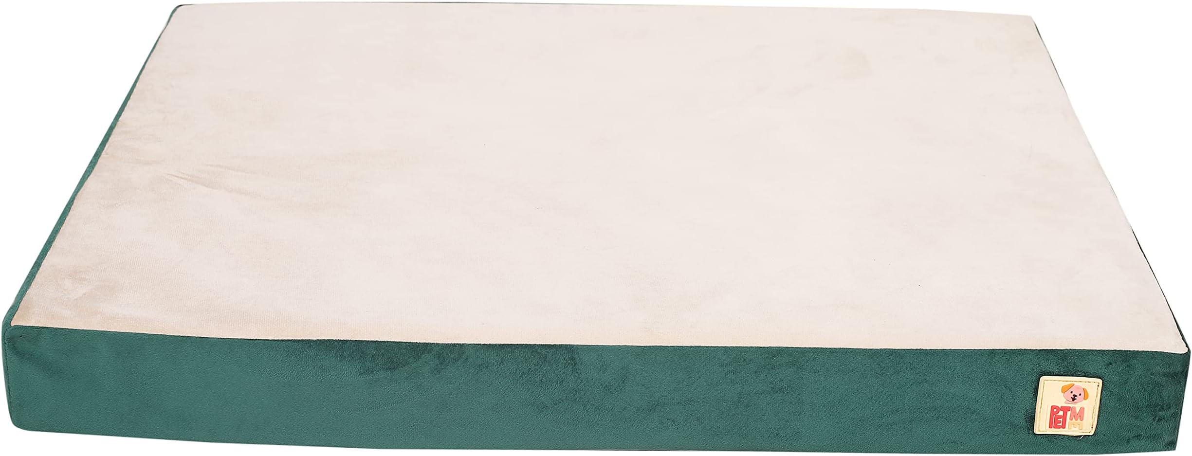 Pet Me Dog Bed for Small, Medium, Large Dogs -Superior Foam with Removable Washable Cover Water Resistant - Water-Resistant Chew-Resistant Pet Mat for Crate Green (XL (47x28x3))