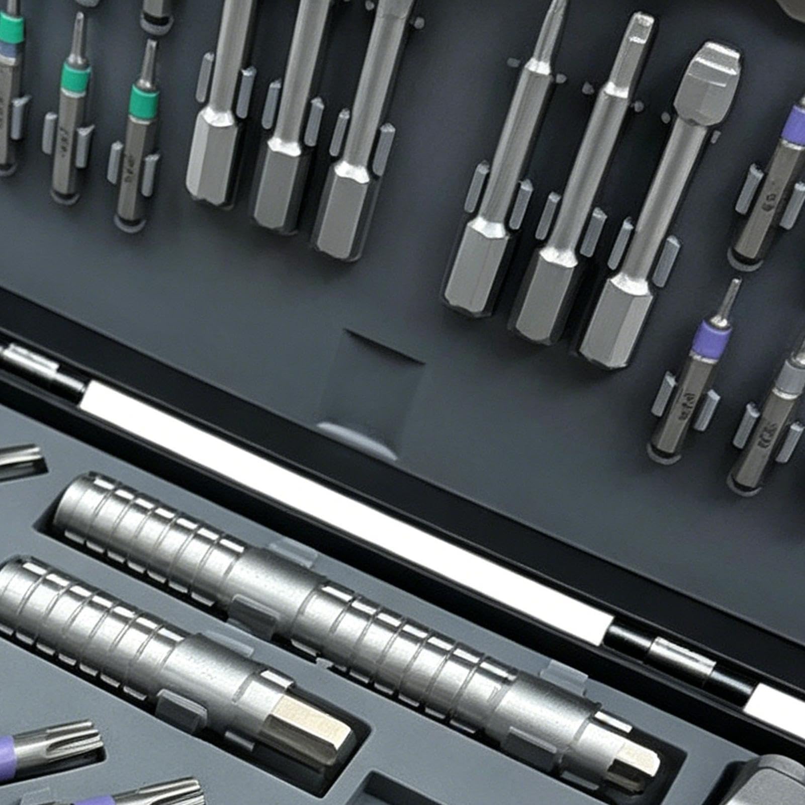 Destornilladores Magnéticos Set Kit Magnético 47 En 1 Con Puntas De Acero | Kit De Destornillador De Trinquete Versátil Para Hogar Automoción Electrónica Taller Mecánica Electrodomésticos