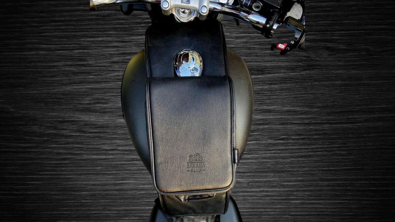Sahara Seats Leather Black Fuel Tank Cover for Honda Highness CB 350 and CB 350 RS