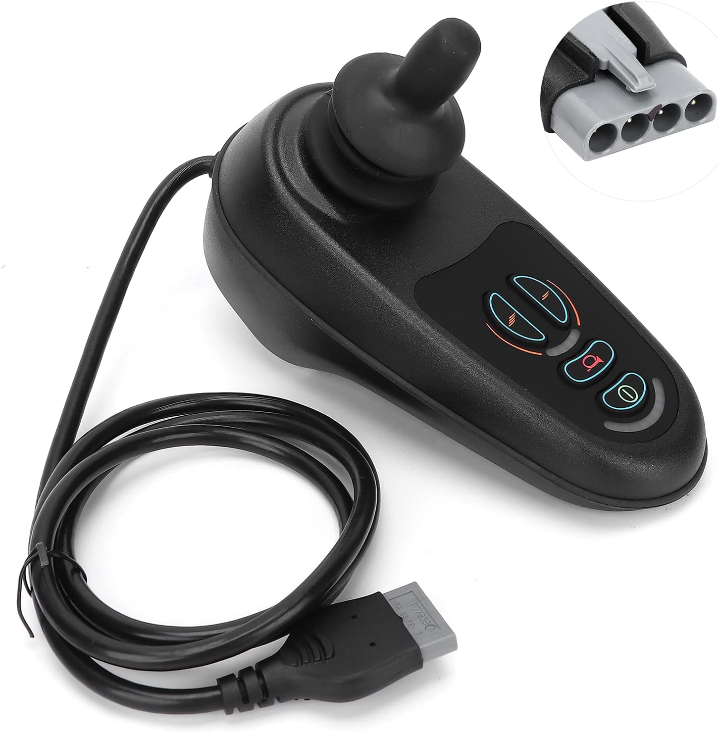 Wheelchair Joystick Controller, Electric Mobility Wheelchairs Joystick Controller Accessories, 4 Keys Wheelchair Joystick Controller Fit for PG VR2 D50677
