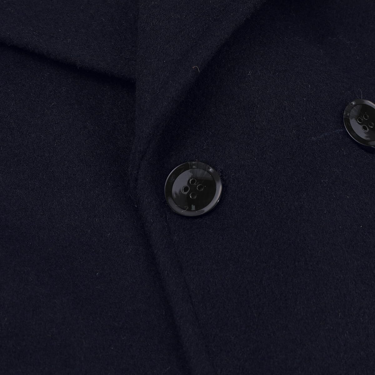 Allthemen Cappotto di Lana da Uomo Inverno Doppiopetto Coat Invernale di Media Lunghezza Caldo per Il Business