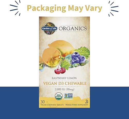 Miniatura 2 de Garden of Life Vitamin D3 - mykind Suplemento alimenticio integral vegano orgánico de vitamina D para el sistema inmune y salud ósea, 2000 IU,
