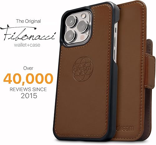 Miniatura 4 de Dreem Fibonacci - Funda tipo cartera para iPhone 13 Mini, funda de piel vegana desmontable 2 en 1 con soporte integrado, soporte para tarjetas de