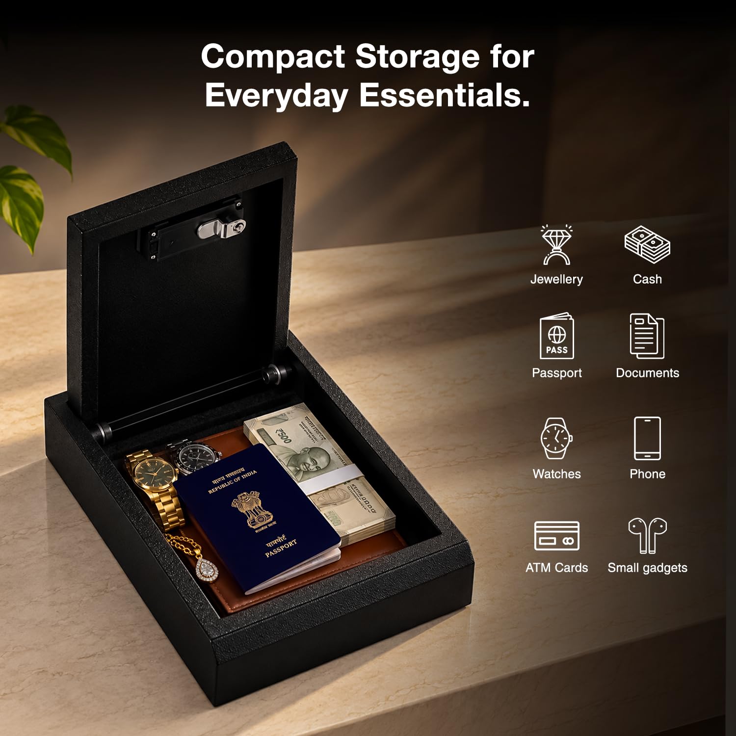 Digital Safe Locker - Secure Home & Office Storage -7