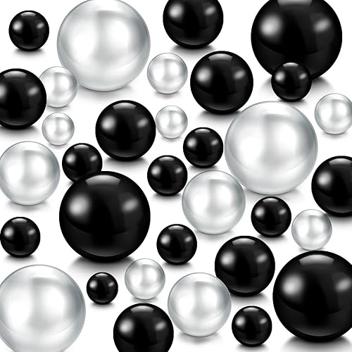 Miniatura 1 de Jadive 200 cuentas de perlas para relleno de jarrón, sin agujero, jarrón de perlas de maquillaje para soporte de brochas para decoración del hogar,