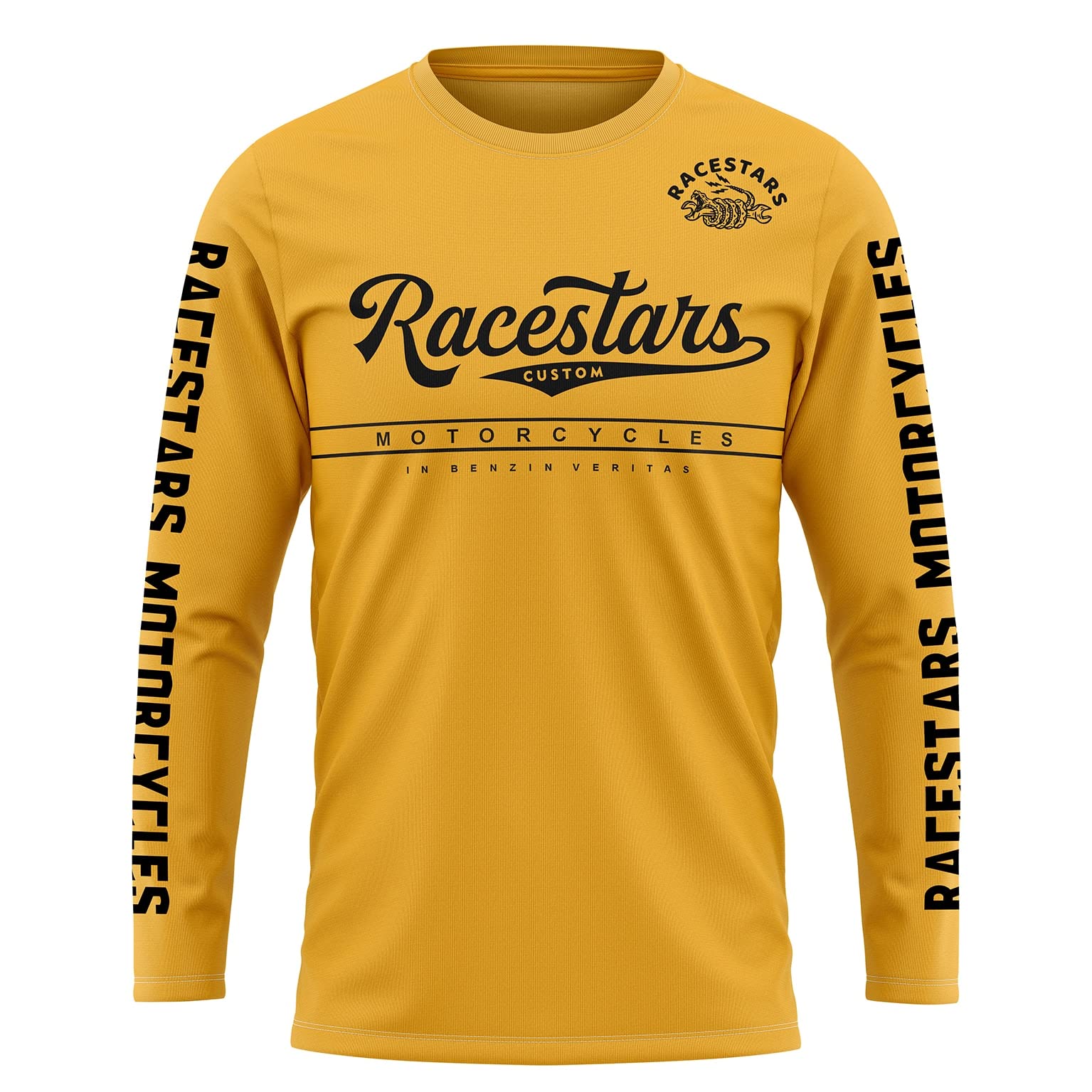 RACESTARS Motocross MTB Jersey Long Sleeve Riding Shirt Men Cycling Jersey Anti-uv Mountain Bike T Shirt