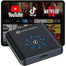 Magic CarPlay AI Box, Wireless CarPlay & Android Auto Adapter with Netflix/YouTube/TikTok, Plug & Play, Car Play Wireless Adapter Compatible with iPhone 7+/iOS 10& Android 11+
