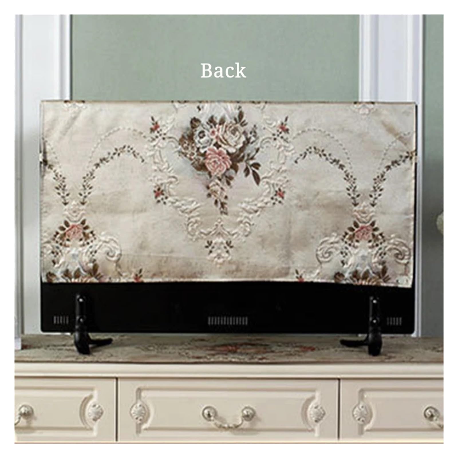 Copertina TV Copertura TV Ricamo Valuta Da 32-70 Pollici Cappa Televisiva Semplice E Moderna Panno Antipolvere For(02,70 inch)