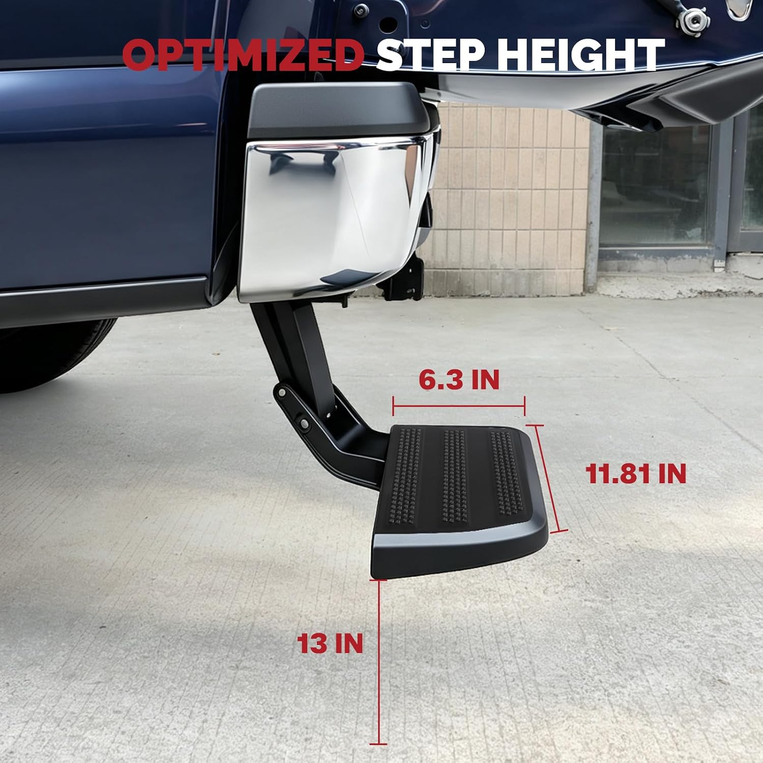 One-Piece Aluminum Rear Bed Step Fit for 2015-2020Ford F150 F-150