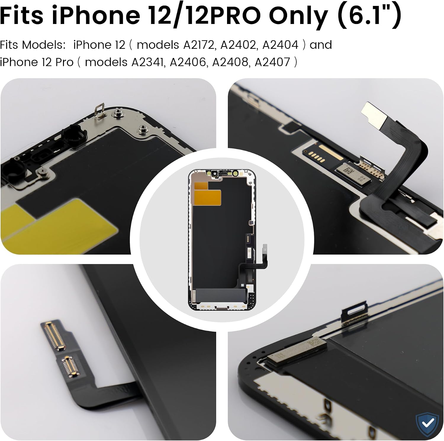 AuraLens for iPhone 12 12 Pro Screen Replacement Kit LCD Display Assembly