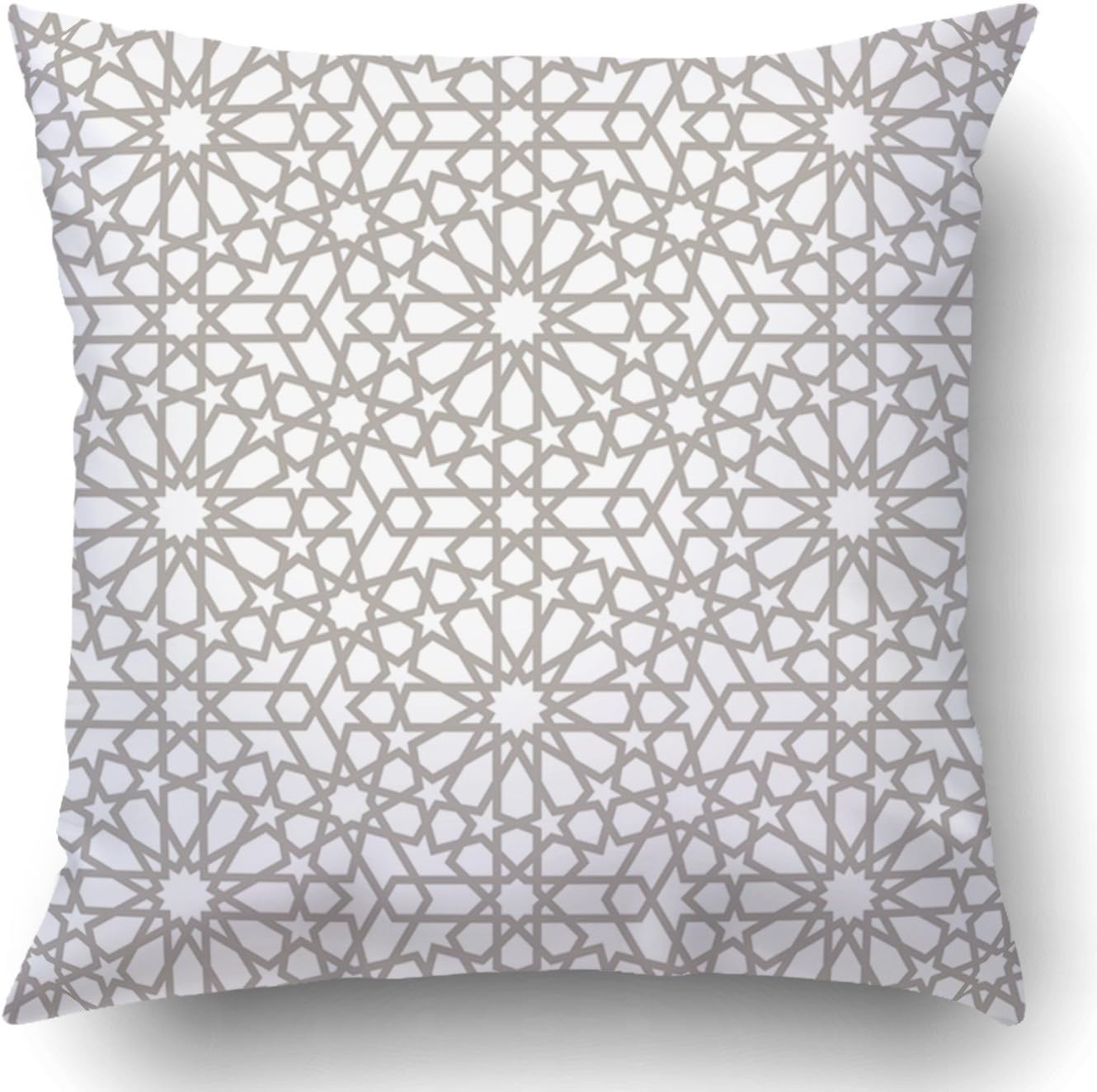 Soksar Throw Pillow Cover Background with Pattern Style Home Sofa Decor Square 18x18 Inch Zipper Cushion Decorative Print Pillowcase Design Two Side