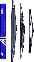Vipa Car Parts Premium Wiper Blade Set | fits: KIA PICANTO TA Hatchback (May 2011 to Feb 2017) | All-Weather Performance | Durable, Streak-Free Windshield Wipers | Easy Installation