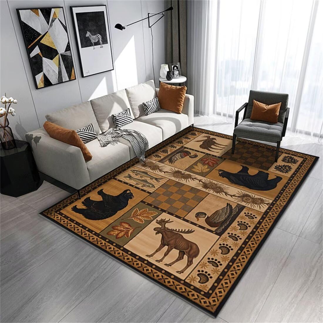 Tapis décoration table anti-froid et grand tapis de jeu pour enfants