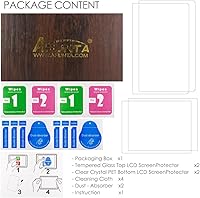 Vista 3 de AFUNTA 2unidades vidrio templado Protector de visualización LCD