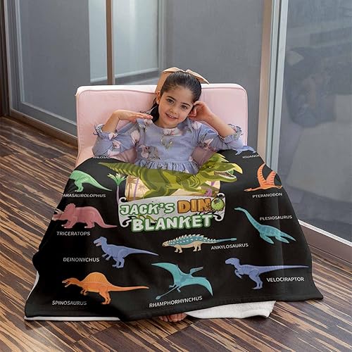 Miniatura 66 de Artsadd Personalized Baby Blanket for Boys Girls with Name, Custom Baby Name Blanket with Unicorn Pattern Customized Name Receiving Swaddle Throw