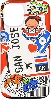 iPhone 12/12 Pro Flight Boarding Pass Tag Label To Destination CRC San Jose Case