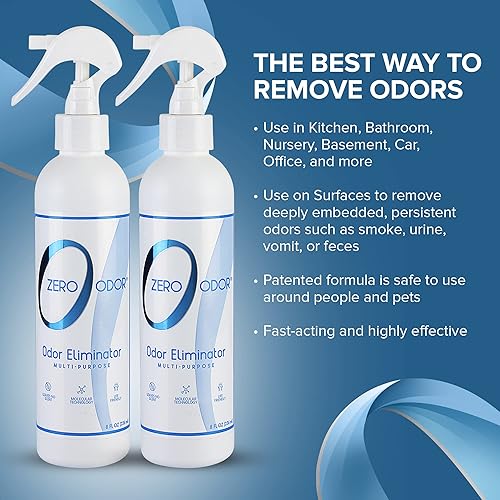 Miniatura 15 de Zero Odor Eliminador de olores multiusos - Olor de aire y superficie - Tecnología patentada para baño, cocina, tela, armario, huele muy bien