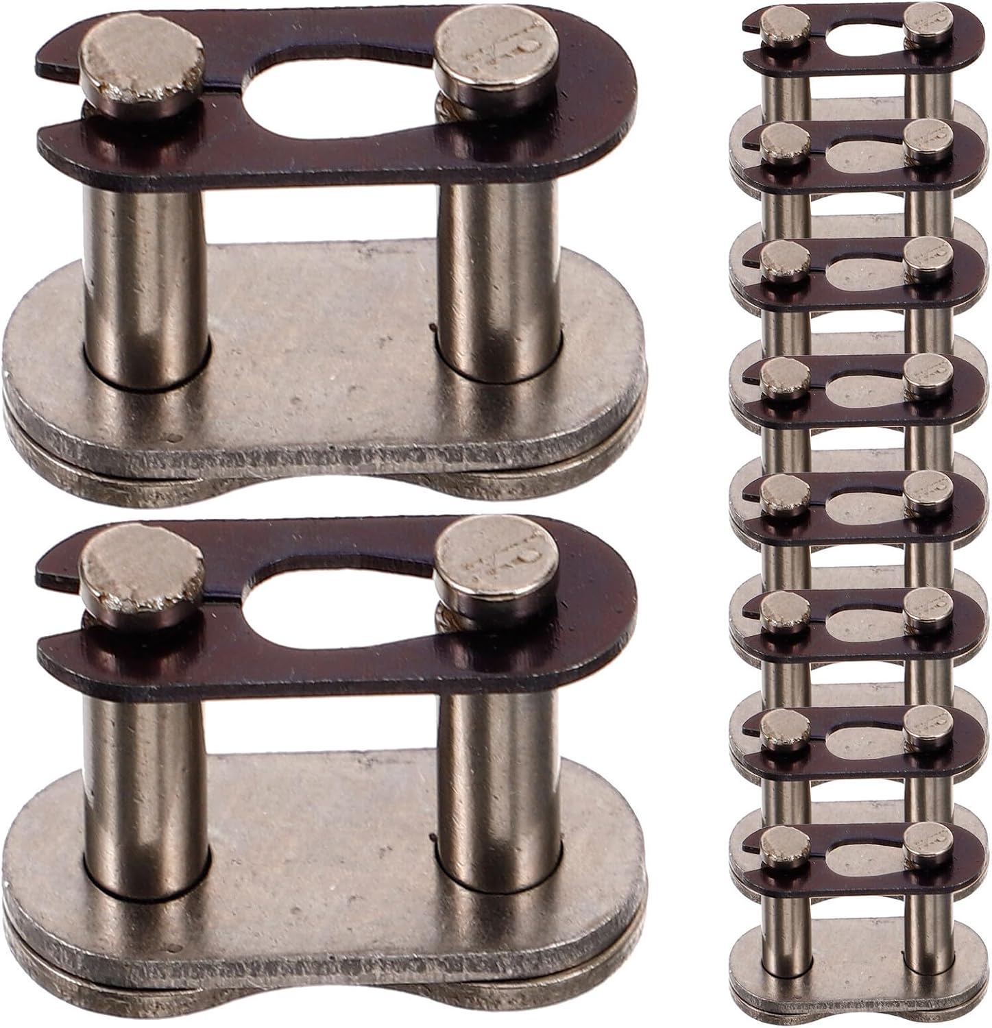 10pcs Mini Motorcycle Chain Connecting Links Quick Release Replacement Joint Link for Off-road Atv and Easy to Install Accessories