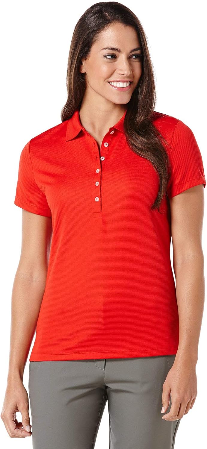 Callaway Women's Short Sleeve Opti-Shield 15 Ottoman Polo : Clothing, Shoes & Jewelry