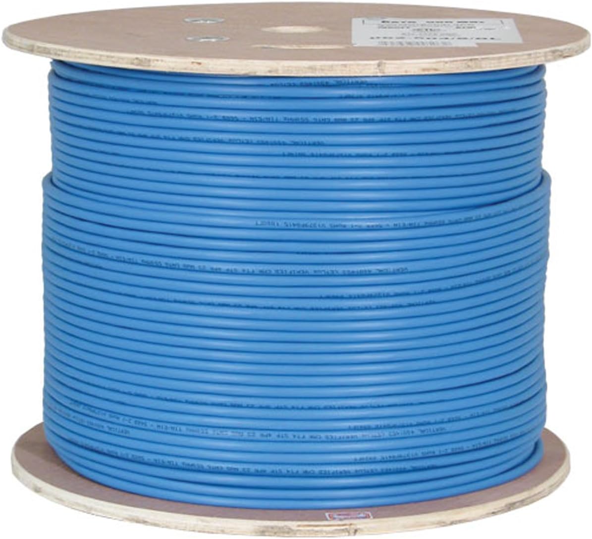 Vertical Cable Cat6A 10G, Shielded, 23AWG, Solid Bare Copper, PVC, 1000ft, Bulk Ethernet Cable, White