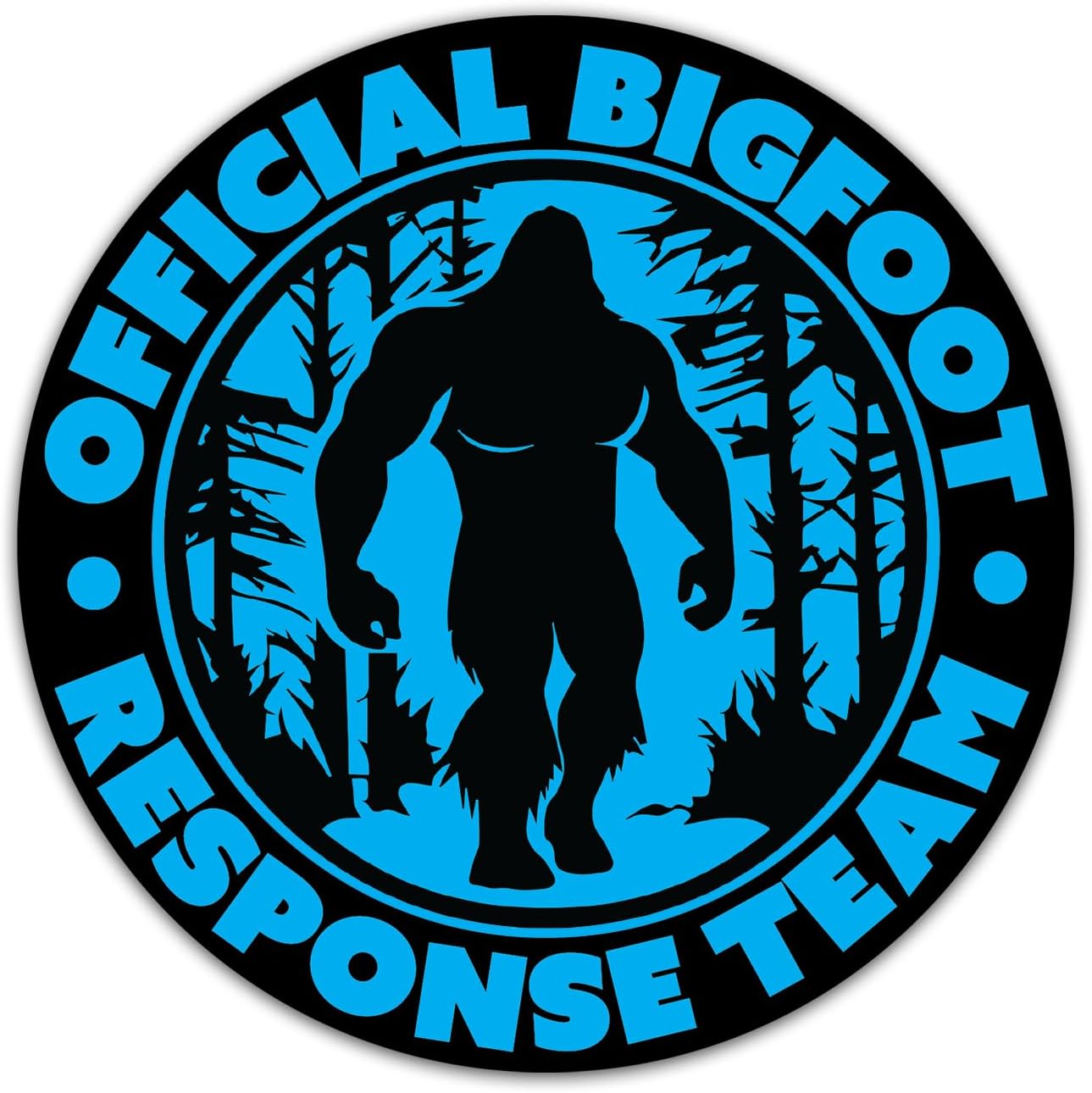 Official Bigfoot Response Team - for Cars Windows Bumpers Laptops Walls Cups Lockers and More - Two Sizes- Multiple Colors (Blue, 5 in)