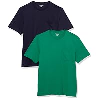 Amazon Essentials T-Shirt Girocollo con Tasca a Maniche Corte Uomo