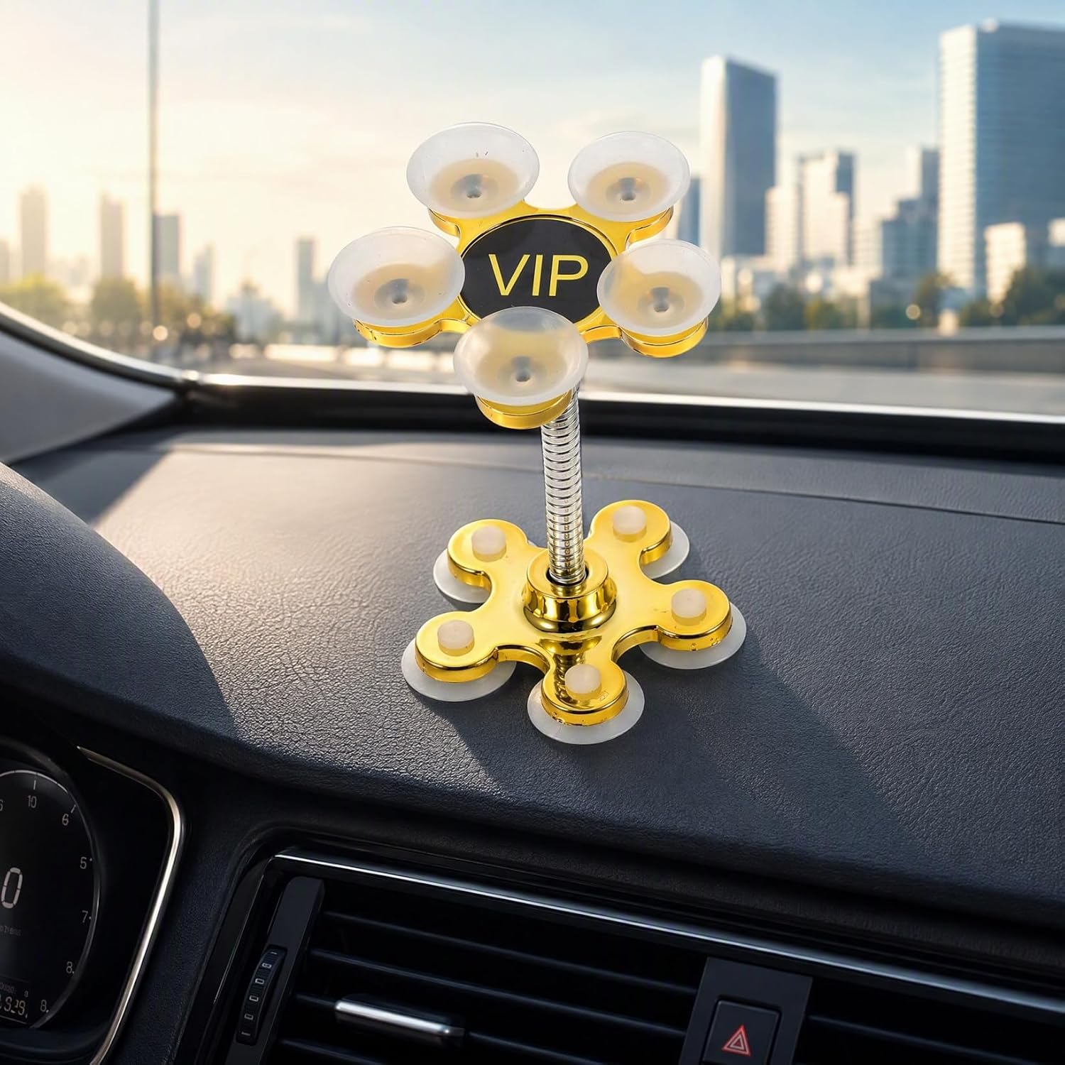ARTIBETTER Golden Double Sided Silicone Phone Holder, for Car Navigation image 2