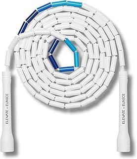 Elevate Rope Cuerda de saltar profesional con cuentas – 3 m ajustable, cuentas de calidad y cuerda de poliéster – para estilo libre, cardio y trucos – todos los niveles y uso en interiores y