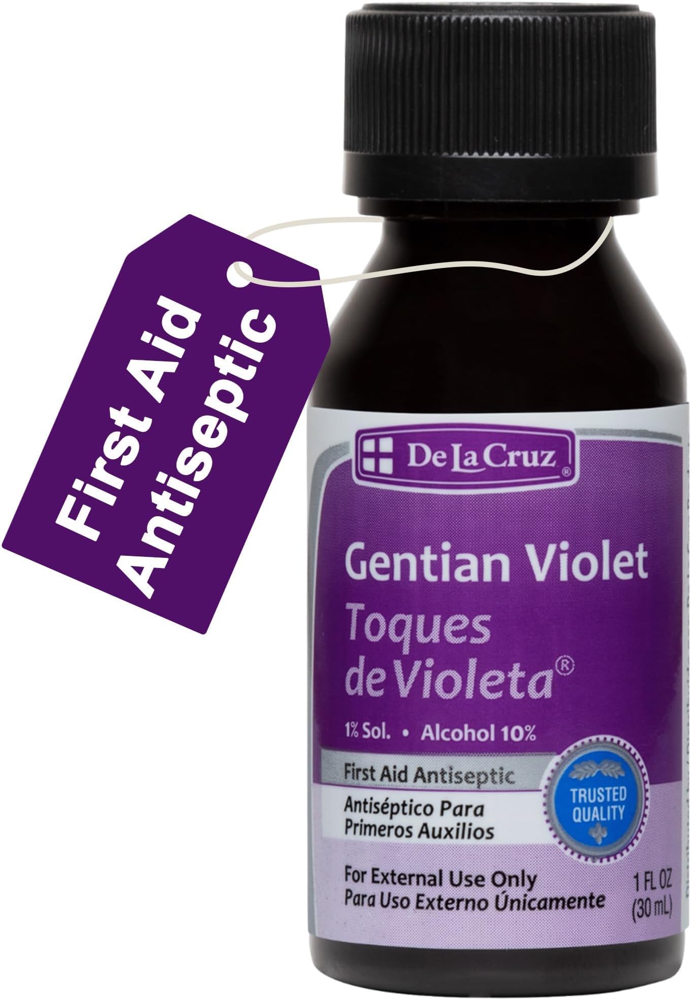 De La Cruz Gentian Violet 1 % Solution - Antiseptic - by [Beauty]