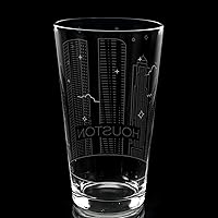 Vista 20 de AMSTERDAM NETHERLANDS SKYLINE Engraved Pint Beer Glass Minimalist City Sky Line Full Wrap Engraving Great Gift Idea!