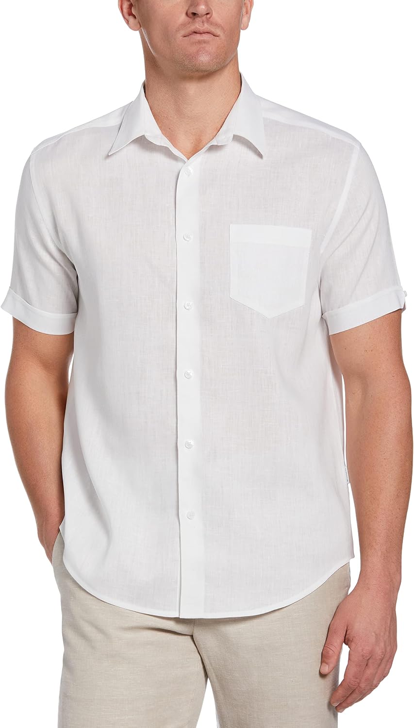 Linen-Blend One Pocket Shirt 