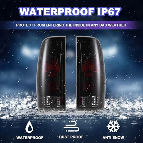 Miniatura 3 de Nixon Offroad Luces traseras para Ford F-150 F-250 F-350 1997 1999 2000 2001 2002 2003 Ford F-150 F-250 F-350 Conjunto de luz trasera de lámpara de