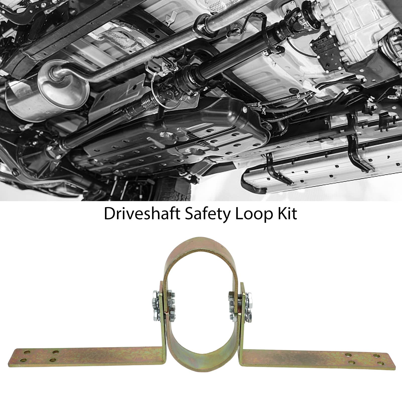 Generic Kit Anello di Sicurezza Albero di Trasmissione Universale in Metallo Resistente per la Protezione Dell'auto da Guasti All'albero di Trasmissione