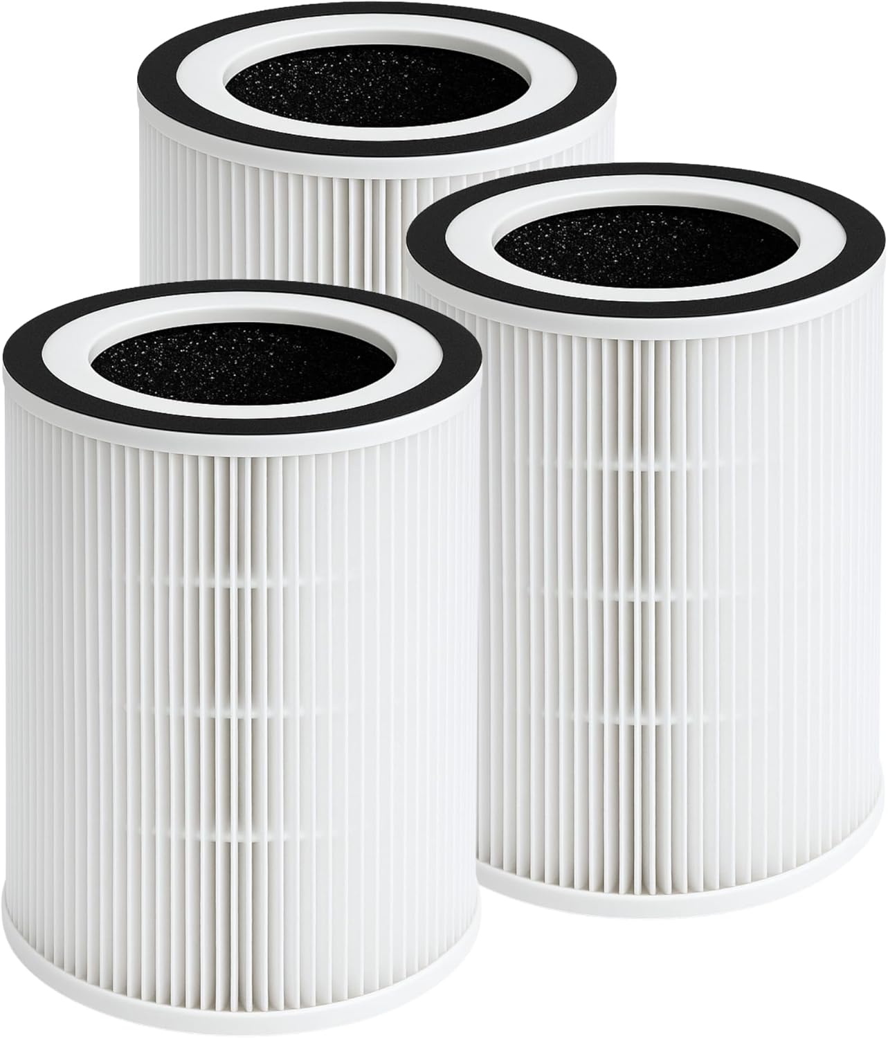 Nispira 3-in-1 True HEPA Activated Carbon Replacement Filter Compatible with Sensibo Pure Air Purifier, 3 Packs