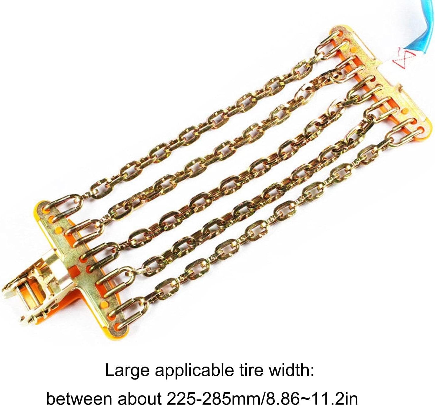 Portable Winter Anti-Skid Snow Chains, Easy to Fit Emergency Car Snow Tyre Chains, Universal Wear-Resistant and Non-Injury Tire Snow Chain(5 Chains(225~285mm))