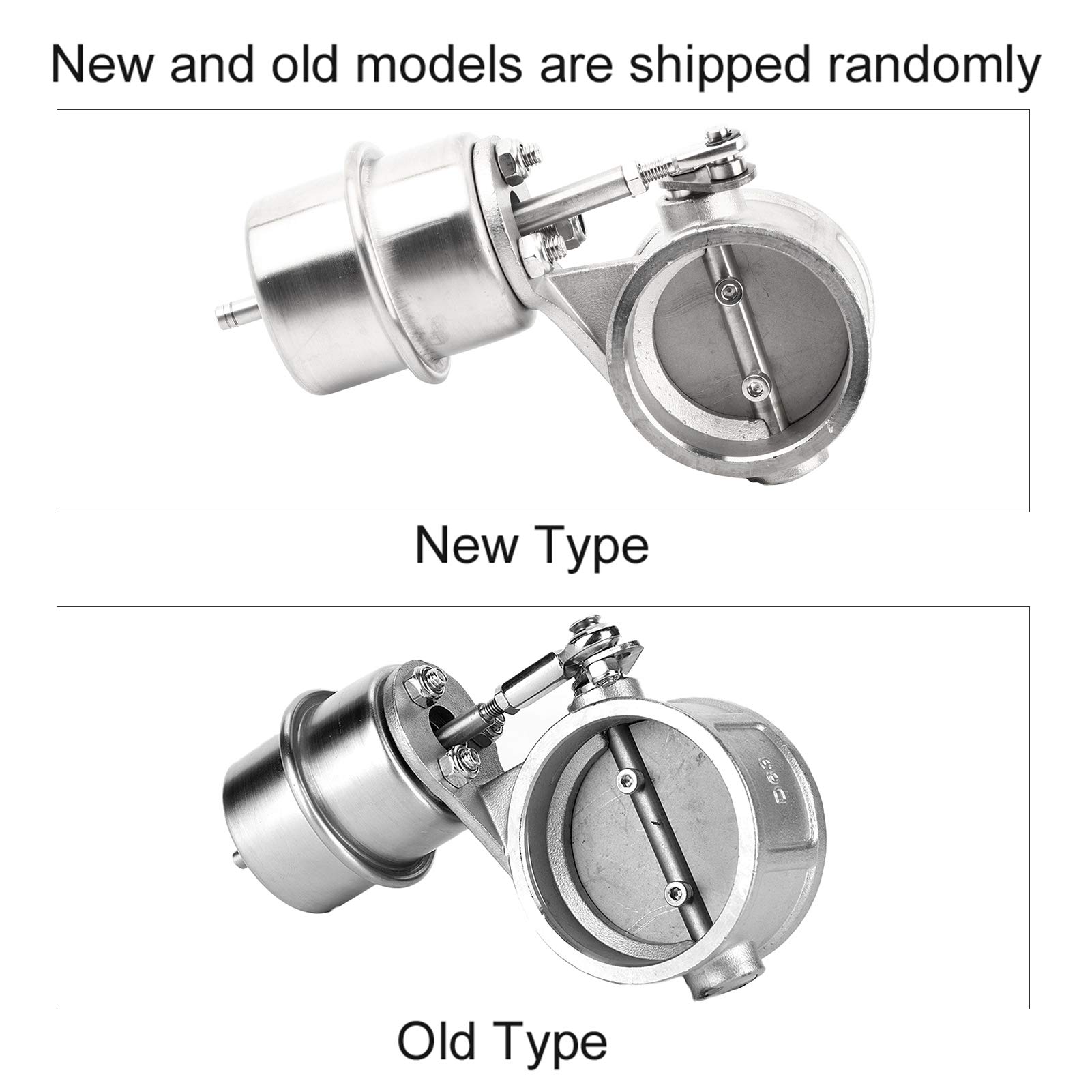 EBTOOLS pour commande dépression valve de gaz échappement Valve de dépression, pièces de rechange de soupape de dérivation en acier inoxydable, soupape de régulation d'échappement, actionneur de vide
