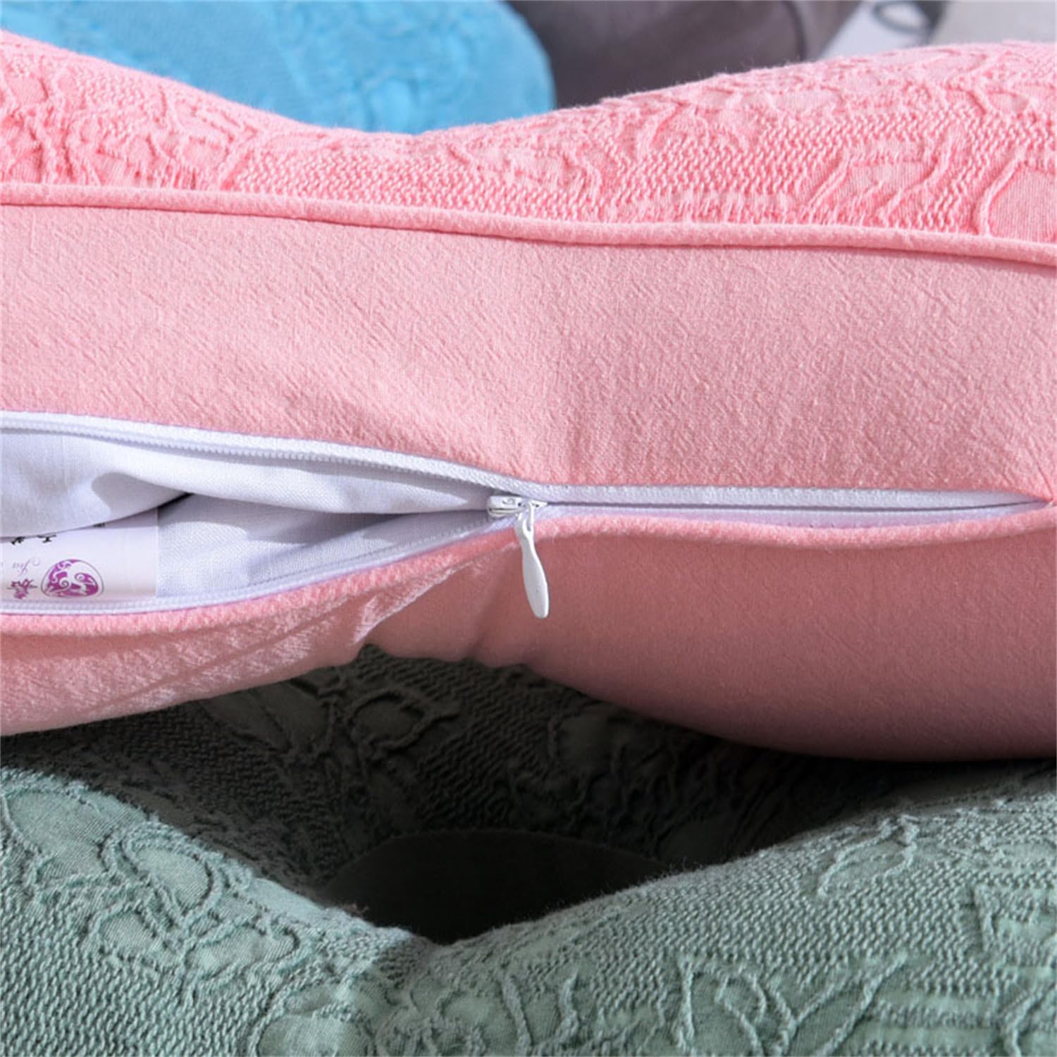 Ear Piercing Pillow with Holes, Ear Guard Pillow for Side Sleepers,Single Hole Ear Pillow, for CNH and Ear Piercing Ear Pain,54X33cm,D
