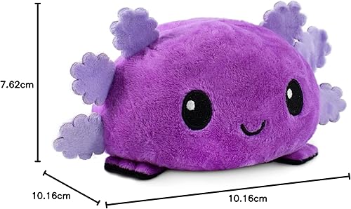 Miniatura 29 de TeeTurtle - El peluche original reversible de ajolote - Rosa + Negro - Bonitos animales sensoriales de peluche que muestran tu estado de ánimo de 4