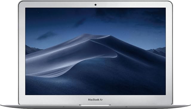 Apple 13-inch MacBook Air, 1.8GHz Intel Core i5 Dual Core Processor, 8GB RAM, 128GB SSD, Mac OS, Silver, MQD32LL/A (Renewed)