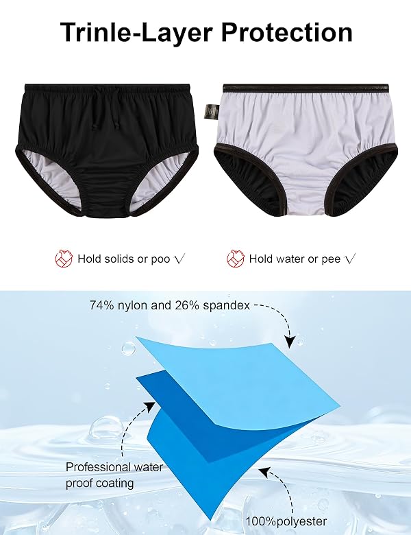 Special Needs Reusable Swim Diapers - Waterproof, Leakproof, Unisex by SPOFOR - Image 2