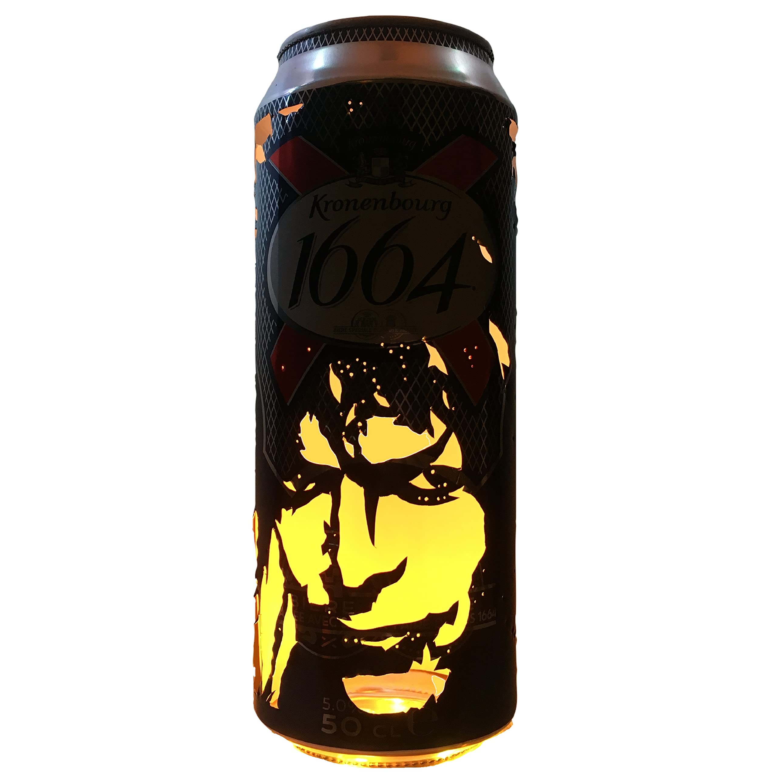 David ‘Labyrinth’ Bowie Beer Can Lantern! Jareth Portrait Pop Art Lamp - Unique Gift!