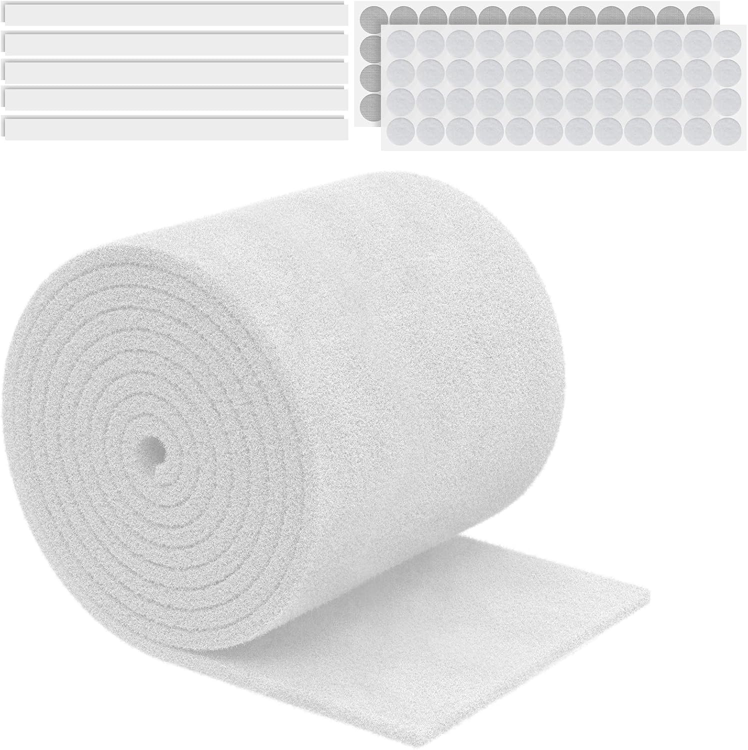 Pawfly Air Vent Filters for Home Floor, MERV 8 Floor Vent Filters, Air Vent Covers Filters, Cut to Fit Air Filter Roll, Filter Media for HVAC Systems, Grilles & Ceiling, 120" x 20" x 0.2"