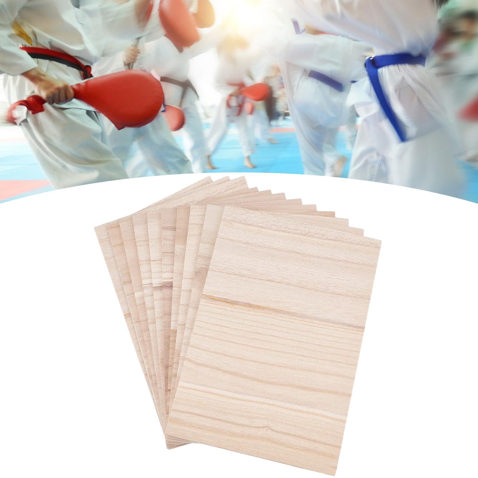 Planche de Rupture de Bois, Planche de Taekwondo, équipement d'entraînement au poinçonnage du Bois, Pratique Facile à casser, 10 pièces