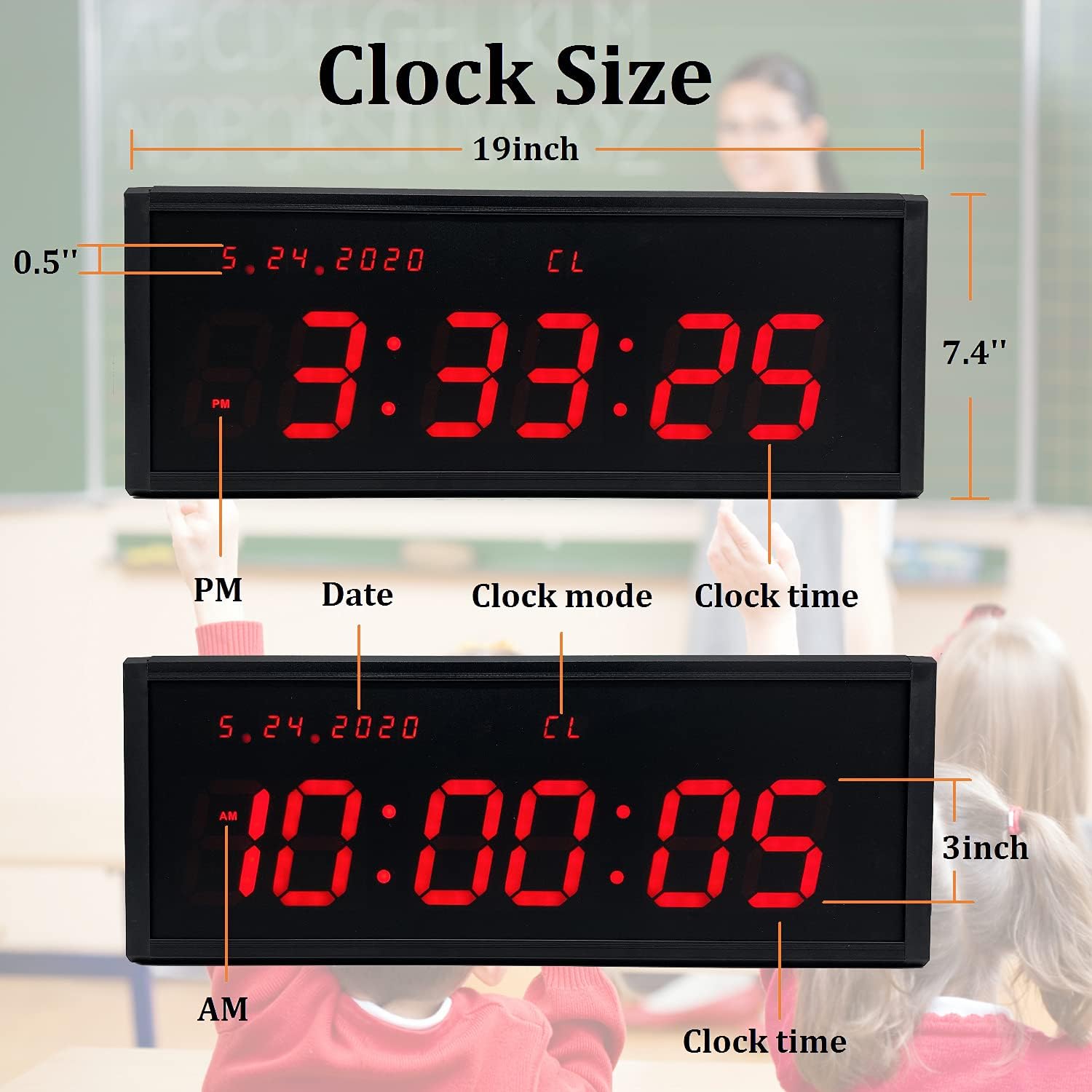 BTBSIGN Temporizador de gimnasio con temporizador de intervalos de