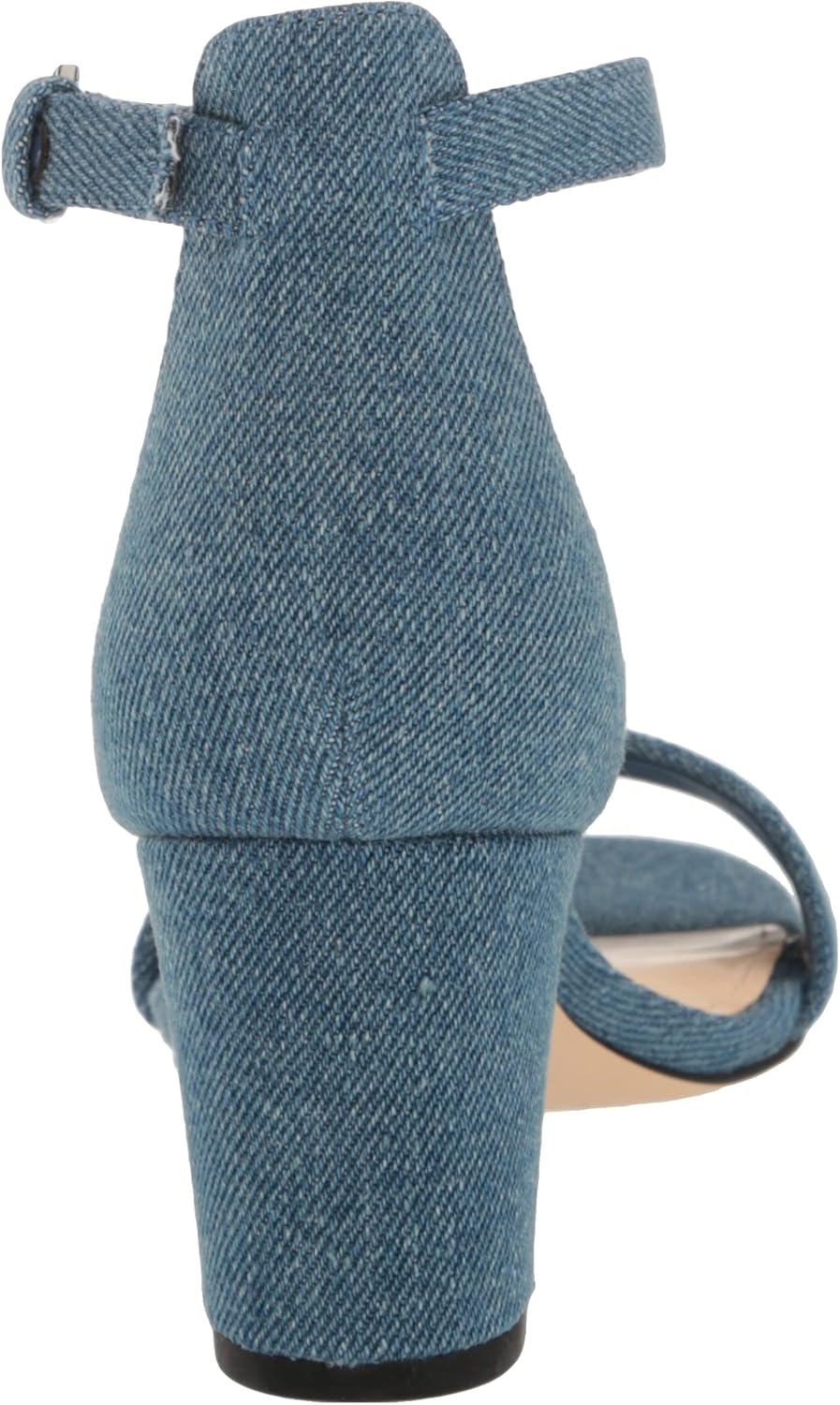 Nine West Women's Pruce Heeled Sandal 5 Blue Denim 420