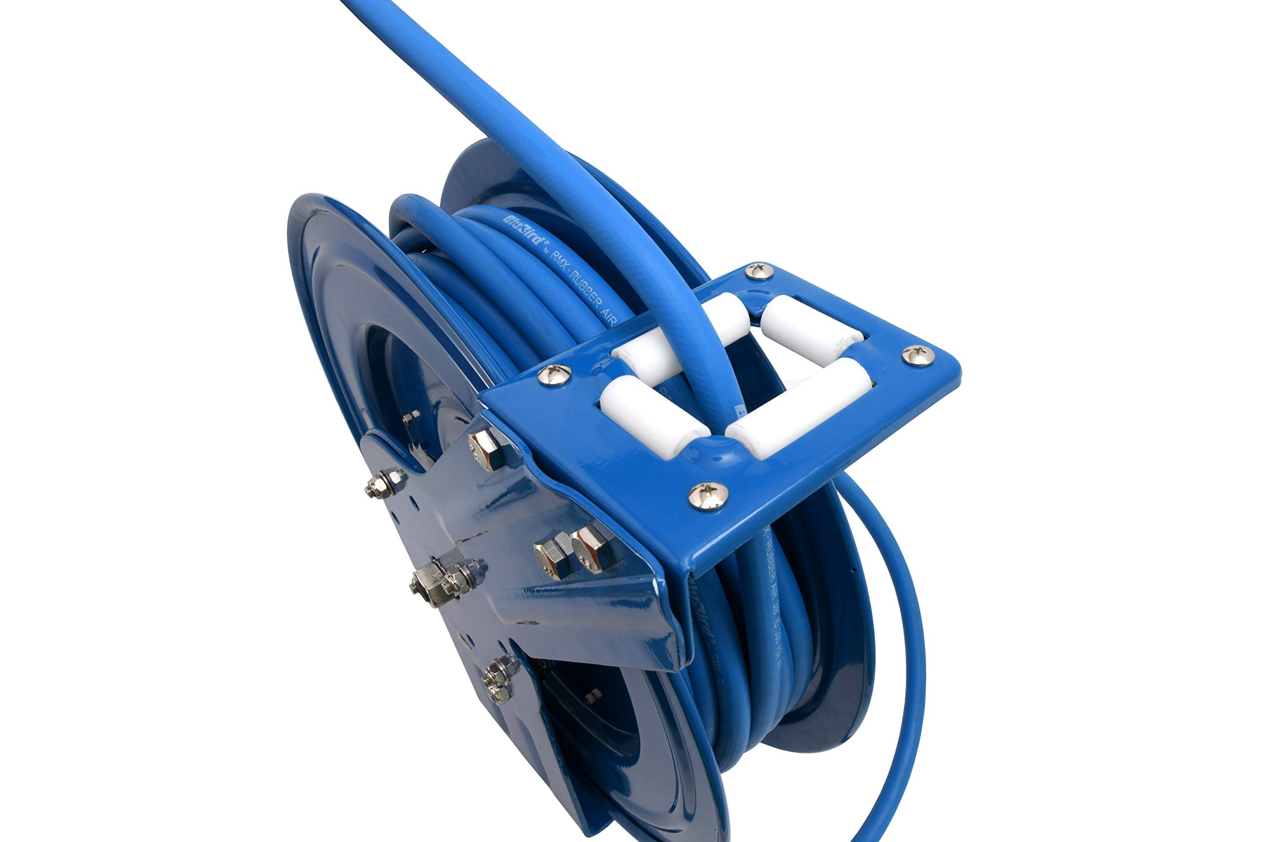 BLUBIRD BBRHD3850 18ga. Retractable Hose Reel with 3/8" X 50' Air Hose